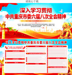 重庆市六届八次全会精神