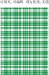 春夏格纹面料   绿色格子图案