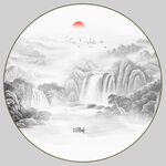 水墨山水画