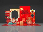 马年中式新年美陈装饰场景
