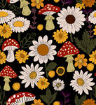 数码印花碎花太阳花