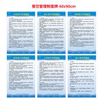 餐饮管理制度展板