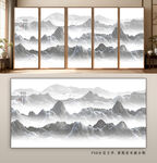 意境水墨山水画