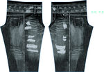 破洞牛仔裤展示
