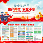 安全生产月宣传展板展示