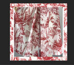 粉色大象树木图案扎染纹理背景