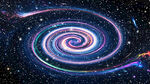 彩色宇宙旋涡星空