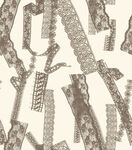 复古风蕾丝花纹图案