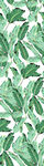 清新绿叶片手绘背景图