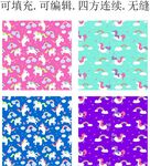 卡通独角兽      童趣印花