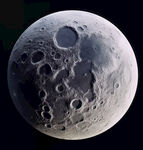 月球表面灯箱高清素材