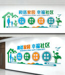 和谐社区文化墙