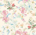 花卉水彩图案清新自然风