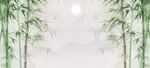 新中式竹子背景墙