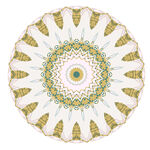 圆形简约几何抽象花纹