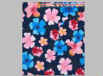 多彩花卉图案布料