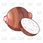 卡通芋头插画