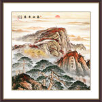 泰山办公室装饰画