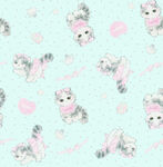 可爱猫咪图案的清新背景