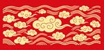 矢量祥云包装底纹