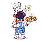 宇航员厨师披萨