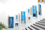 企业楼梯文化墙展板