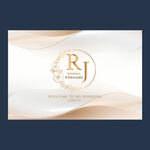 白金色婚礼背景