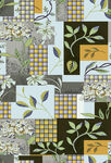几何植物图案拼接纹理