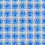 蓝色马赛克墙面