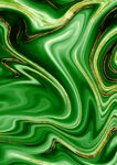 绿色流动纹理抽象艺术图案