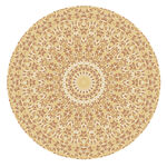 圆形复古花纹图案设计