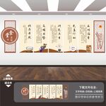 食堂餐厅标语背景墙形象墙展板