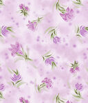 淡紫色花卉无缝图案背景