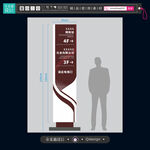 立式指示牌设计效果图