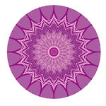 紫色曼陀罗花纹艺术图案