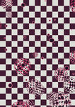黑白格纹与粉色图案纹理