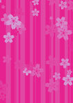 粉色樱花条纹背景图案
