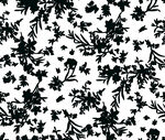 黑白花卉图案纹理