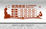 校园校风校训文化墙