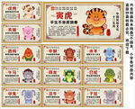十二生肖海报展板挂画宣传文化墙