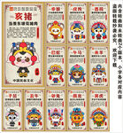 十二生肖海报展板挂画宣传文化墙