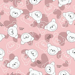 粉色小熊可爱图案背景