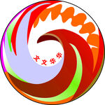 炫彩圆形艺术标志图案