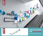 企业楼梯文化墙
