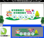 好习惯校园教育文化墙