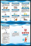 健康骨骼核心信息三折页