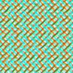蓝橙交织几何编织图案