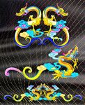 传统中式龙纹图案