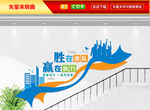 企业楼梯文化墙