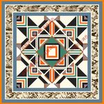 方巾 豹几何图案民族风装饰瓷砖